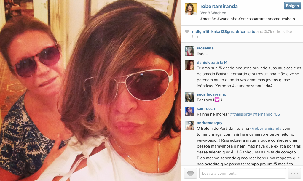 Roberta Miranda no Instagram